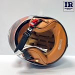 کلاه کاسکت وسپایی بیون Beon عینک دار B120 آبی نارنجی - تصویر 5