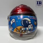 کلاه کاسکت بدون فک بچگانه قرمز captain america - تصویر 3