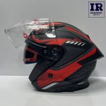 کلاه کاسکت بدون فک ردلاین Redline کد 965 مشکی قرمز - تصویر 6