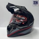 کلاه کاسکت اندرویی ردلاین Redline کد 760 طوسی قرمز - تصویر 2