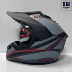 کلاه کاسکت اندرویی ردلاین Redline کد 760 طوسی قرمز - تصویر 6