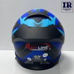 کلاه کاسکت بدون فک ردلاین Redline کد 965 مشکی آبی - تصویر 4