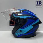 کلاه کاسکت بدون فک ردلاین Redline کد 965 مشکی آبی - تصویر 6