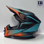 کلاه کاسکت کراسی تایگر Tiger آبی نارنجی