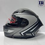 کلاه کاسکت فک متحرک ردلاین Redline کد 960 مشکی طوسی