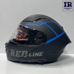 کلاه کاسکت فک متحرک ردلاین Redline کد 960 مشکی آبی
