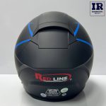 کلاه کاسکت فک متحرک ردلاین Redline کد 960 مشکی آبی - تصویر 4