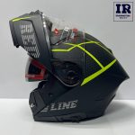 کلاه کاسکت فک متحرک ردلاین Redline کد 960 مشکی فسفری - تصویر 6