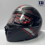 کلاه کاسکت فک متحرک ردلاین Redline کد 960 طوسی مشکی قرمز - تصویر 2