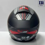 کلاه کاسکت فک متحرک ردلاین Redline کد 960 طوسی مشکی قرمز - تصویر 4