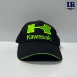 کلاه گپ موتورسیکلت طرح kawasaki مشکی سبز