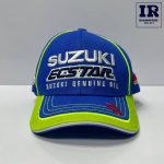 کلاه گپ موتورسیکلت طرح Suzuki آبی