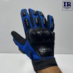 دستکش موتور سواری ضربه گیر دار مدبایک Madbike آبی