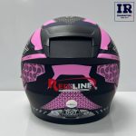 کلاه کاسکت بدون فک ردلاین redline کد 956 مشکی صورتی - تصویر 4