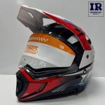 کلاه کاسکت اندرویی تایگر Tiger jt1 سفید قرمز مشکی - تصویر 2