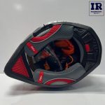 کلاه کاسکت اندرویی تایگر Tiger jt1 سفید قرمز مشکی - تصویر 5