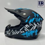 کلاه کاسکت کراسی ردلاین redline کد 750 مشکی آبی