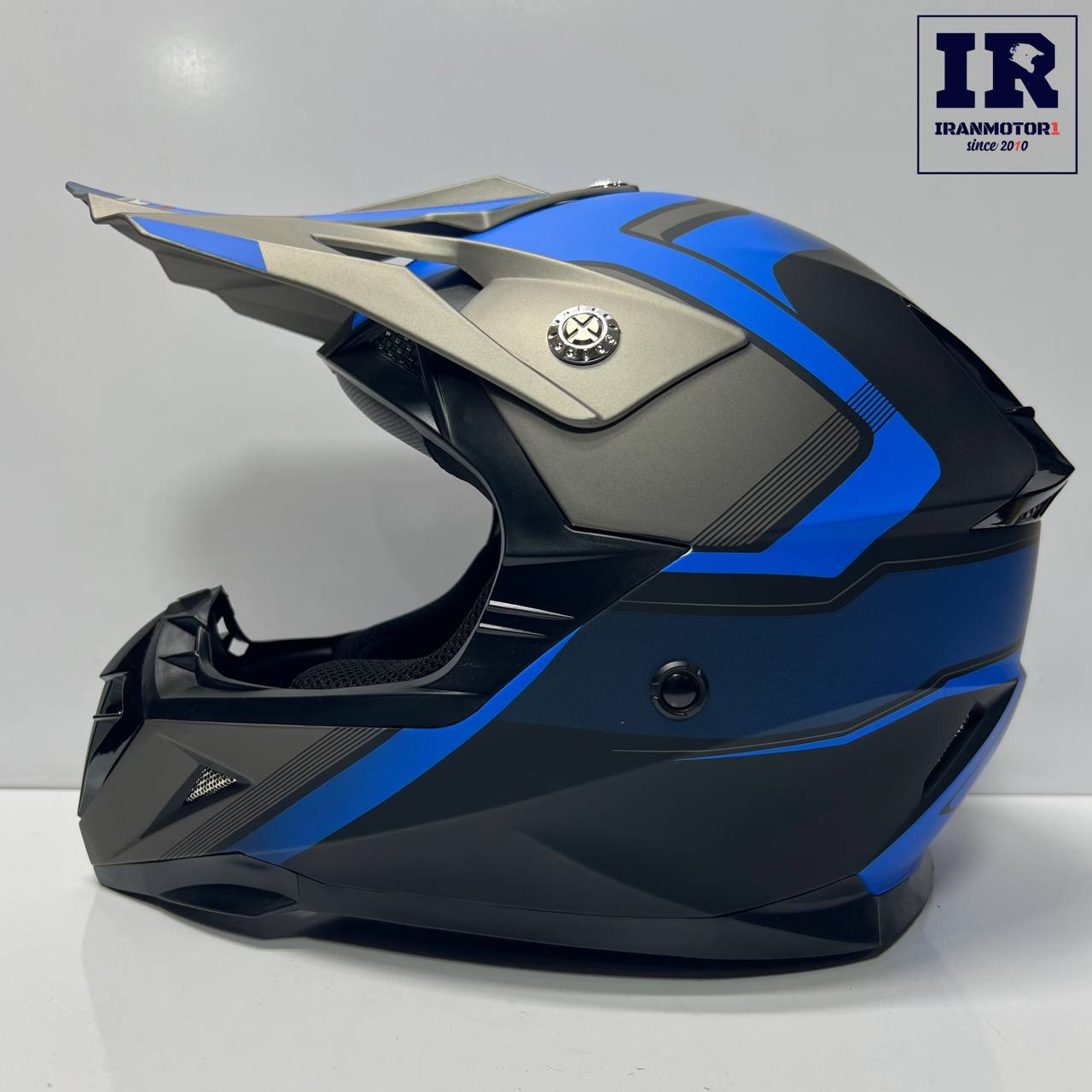 image_1780998137372 کلاه کاسکت کراسی ردلاین redline کد 750 آبی - تصویر 1