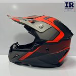 کلاه کاسکت کراسی ردلاین redline کد 750 مشکی نارنجی