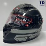 کلاه کاسکت فک متحرک ردلاین Redline کد 939 مشکی طوسی روشن - تصویر 2