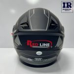 کلاه کاسکت فک متحرک ردلاین Redline کد 939 مشکی طوسی روشن - تصویر 4