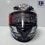 کلاه کاسکت فک متحرک ردلاین Redline کد 939 سفید طوسی روشن - تصویر 3