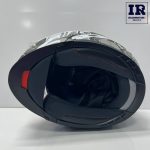 کلاه کاسکت فک متحرک ردلاین Redline کد 939 سفید طوسی روشن - تصویر 5