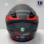 کلاه کاسکت فک متحرک ردلاین Redline کد 939 خاکستری قرمز - تصویر 4