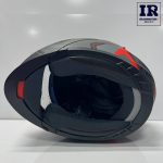 کلاه کاسکت فک متحرک ردلاین Redline کد 939 خاکستری قرمز - تصویر 5