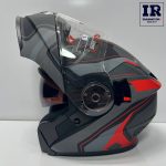 کلاه کاسکت فک متحرک ردلاین Redline کد 939 خاکستری قرمز - تصویر 6