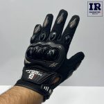 دستکش ضربه گیر دار Host racing مشکی طوسی