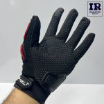 دستکش ضربه گیر دار Host racing مشکی قرمز - تصویر 2