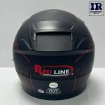 کلاه کاسکت بدون فک ردلاین redline کد 956 مشکی قرمز - تصویر 4
