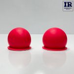 گوش‌کلاه کاسکت دخترانه سفید صورتی - تصویر 2