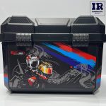 باکس موتور سیکلت مکعبی ردلاین Redline پلیمری مشکی قرمز - تصویر 3