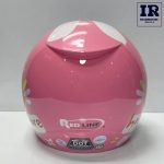 کلاه کاسکت بچگانه بدون فک ردلاین redline کد 908 صورتی طرح Be a happy hare - تصویر 4
