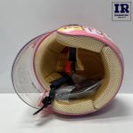 کلاه کاسکت بچگانه بدون فک ردلاین redline کد 908 صورتی طرح Be a happy hare - تصویر 5