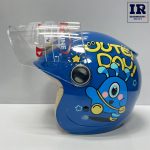 کلاه کاسکت بچگانه بدون فک ردلاین redline کد 908 آبی طرح cute day - تصویر 6