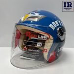 کلاه کاسکت بچگانه بدون فک ردلاین redline کد 908 آبی طرح Dont stop - تصویر 2
