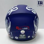 کلاه کاسکت بچگانه فک ثابت ردلاین redline کد 906 سورمه ای طرح کوسه - تصویر 4