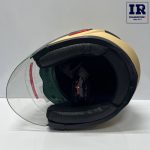 کلاه کاسکت بدون فک لیام Liam کرم خاکی - تصویر 3