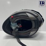 کلاه کاسکت فک ‌ثابت‌ کربن راپیدو RAPIDO CR مشکی - تصویر 5