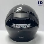 کلاه کاسکت بدون فک تکنیک Technic مشکی براق - تصویر 4