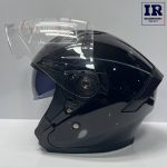 کلاه کاسکت بدون فک تکنیک Technic مشکی براق - تصویر 6