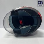کلاه کاسکت بدون فک راپیدو Rapido سفید قرمز STREET - تصویر 5