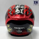 کلاه کاسکت فک ثابت بیون Beon عینک دار طرح Dragon قرمز - تصویر 4