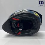 کلاه کاسکت فک ثابت بیون Beon عینک دار طرح Dragon آبی - تصویر 5