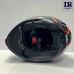 کلاه کاسکت فک متحرک تکنو Tekno مشکی نارنجی - تصویر 4