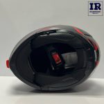کلاه کاسکت فک متحرک تکنو Tekno مشکی قرمز براق - تصویر 4