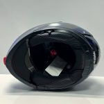 کلاه کاسکت فک متحرک تکنو Tekno مشکی آبی براق - تصویر 3